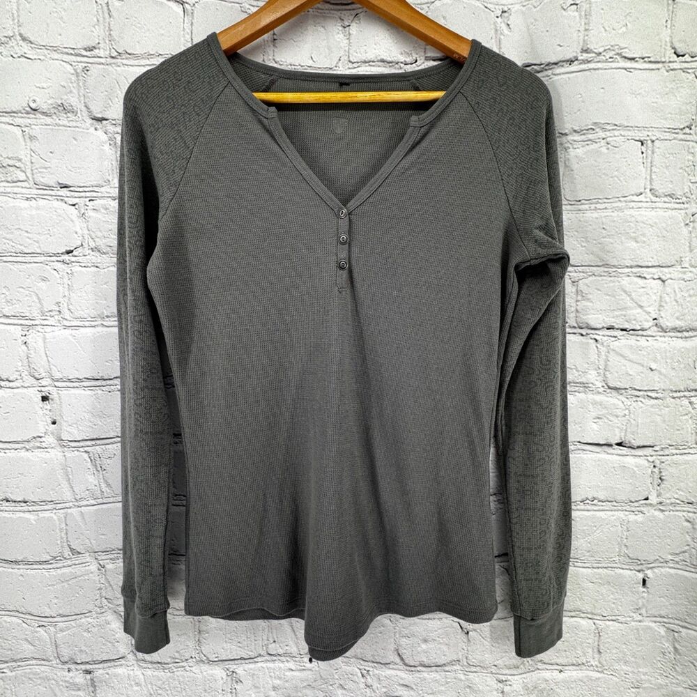 Kuhl Top Women's Gray Thermal Long Sleeve S/M?? NO SIZE TAG Check Measurements